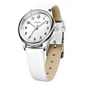 White leather silver