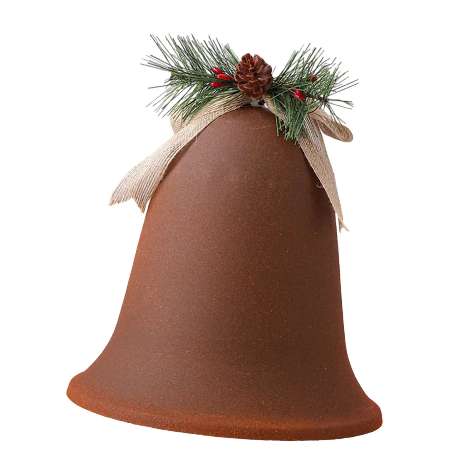 thumbnail image 1 of Christmas Bell Hanging Ornament Iron Art Christmas Tree Decoration Pendant Drop for Holiday Yard Indoor New Year Wreath Garland, 1 of 5