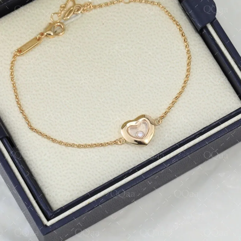 New Hot Selling 925 Sterling Silver Heart shaped Bracelet for Women's Simple Fashion Luxury Brand Jewelry Anniversary Gift