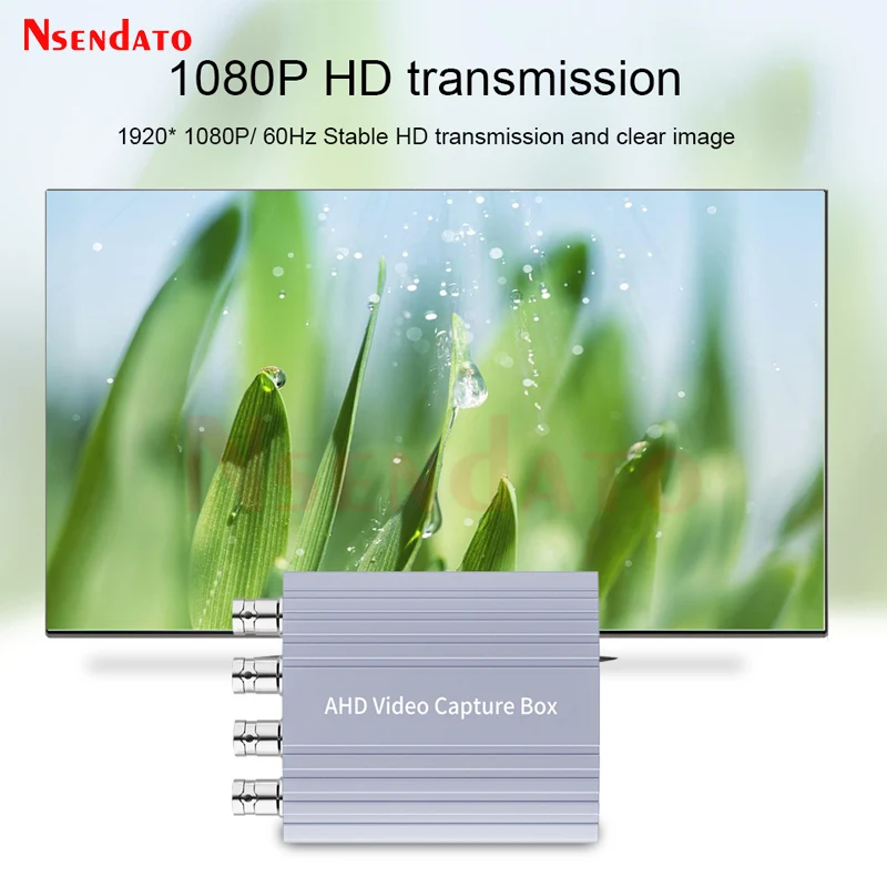 1/4 Channel AHD to USB 3.0 Video Capture Device 1080P USB3.0 AHD Video Capture Card Record For OBS Vmix Live Streaming Broadcast