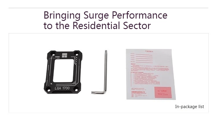 Aluminum 17XX BCF CPU Installation Fixed Bracket LGA1700 Platform Fastener 1700