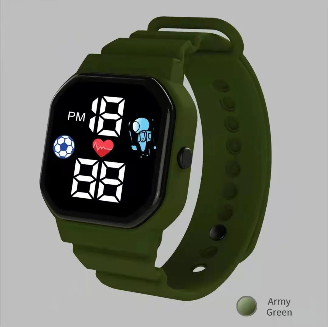 2022 Fashion LED Digital Watches Men Female Clock HD Square Dial Electronic Wrist watch For Women Kids Watches Relogio Feminino
