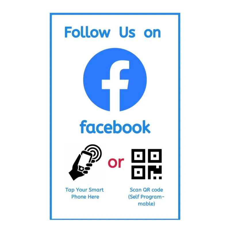 Customized.product.Google Review Card NFC NTAG213 215 Plastic Stand Rfid for Ins//Yelp/Tripadvisor restaurant/hotel