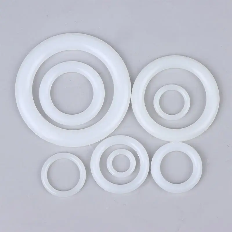 DIY 크로셰 링 서클 훅 공예 액세서리 핸드백 플라스틱 링 훅 12.7mm-50mm 재봉 플라스틱 링 1팩