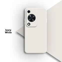 Ultra-Soft Liquid Silicone Protective Phone Case - Enhanced Grip & Durable Back Shell for Huawei P Smart S (Lvory White)