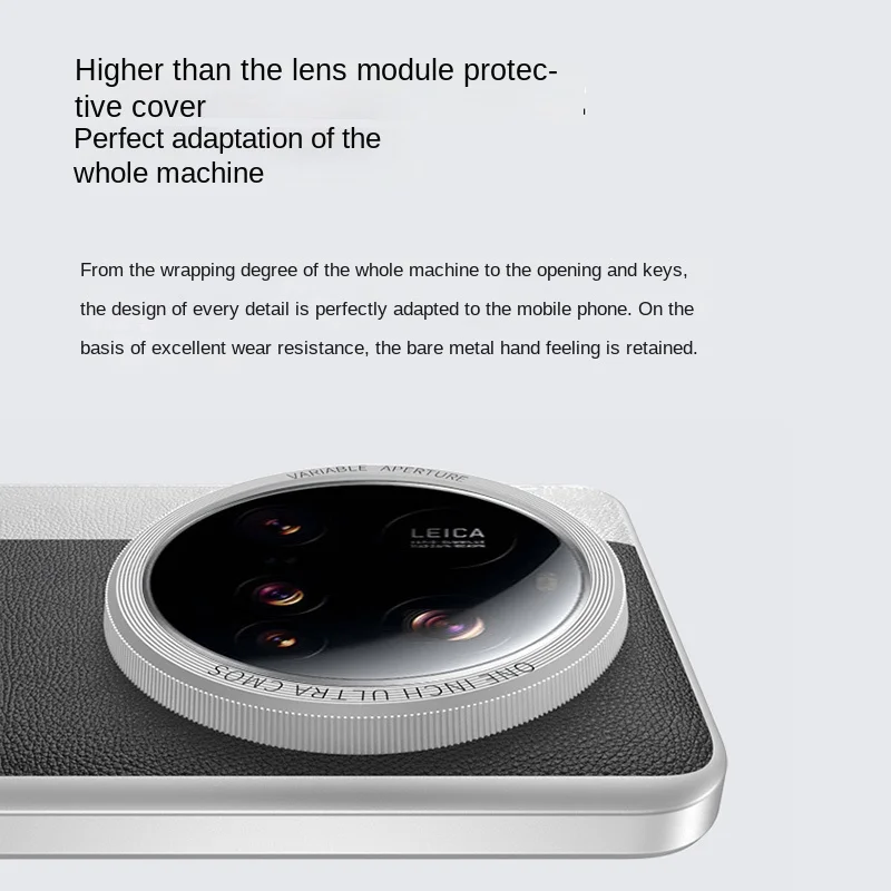 Fashionable PU Leather Protective Back Cover Case with Camera Lens Protection