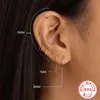 LENNIK Real 925 Sterling Silver 6/7/8/9mm Wire Diameter Small Hoop Earrings for Women Trendy Fine Jewelry Geometric Accessories 4