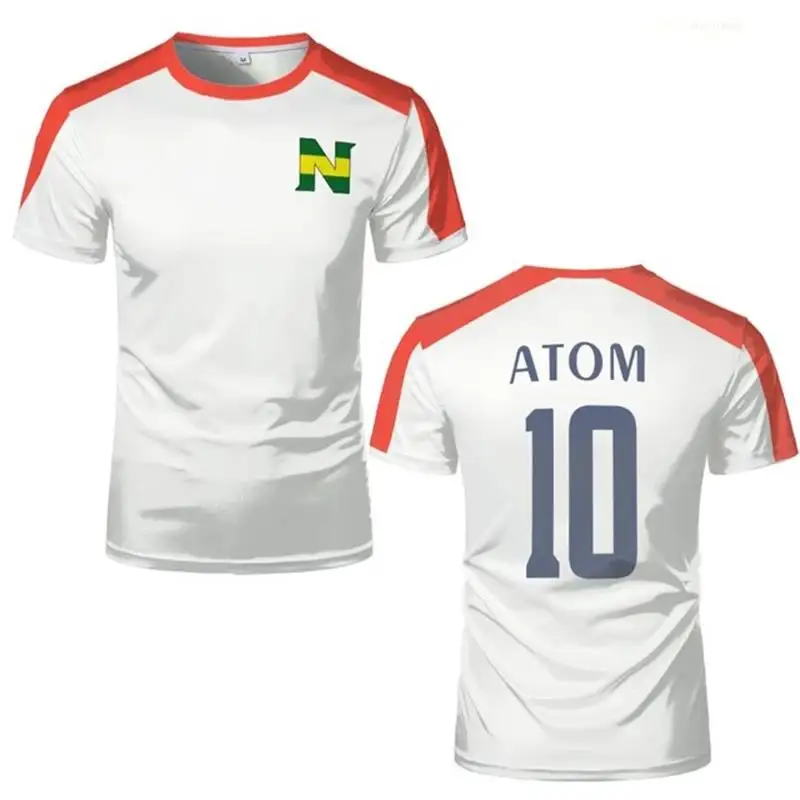 T-shirt sportive da uomo Captain Tsubasa Anime Jersey Cosplay Top personalizzati larghi da uomo e da donna Abbigliamento sportivo ad asciugatura rapida T-shirt per bambini - immagine 4