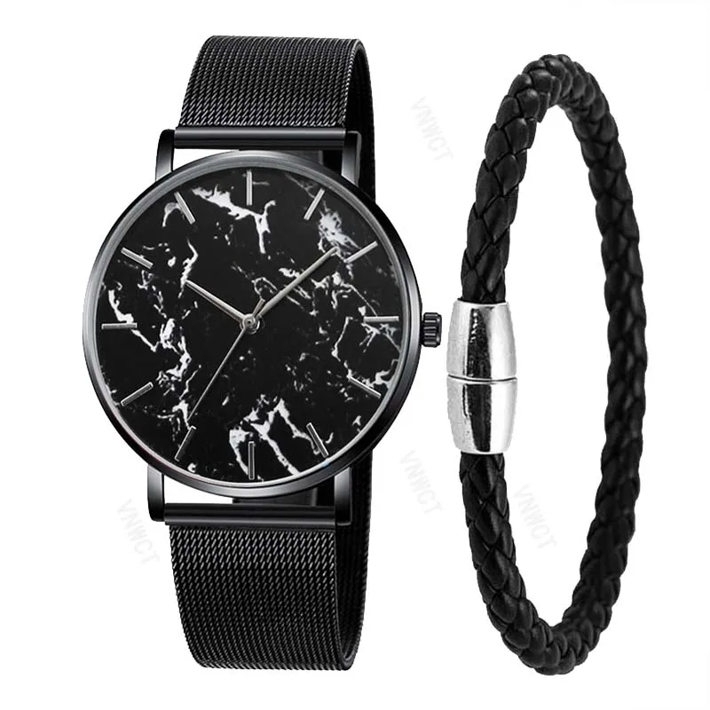 

Fashion Rose Gold Mesh Band Creative Marble Female Wrist Watch Luxury Women Quartz Watches Gifts Relogio Feminino Drop Shipping