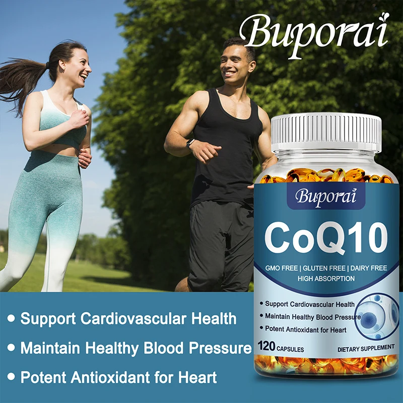 Coenzyme Q-10 Capsules-for Heart, Cardiovascular, Immune and Skin Health, Antioxidant