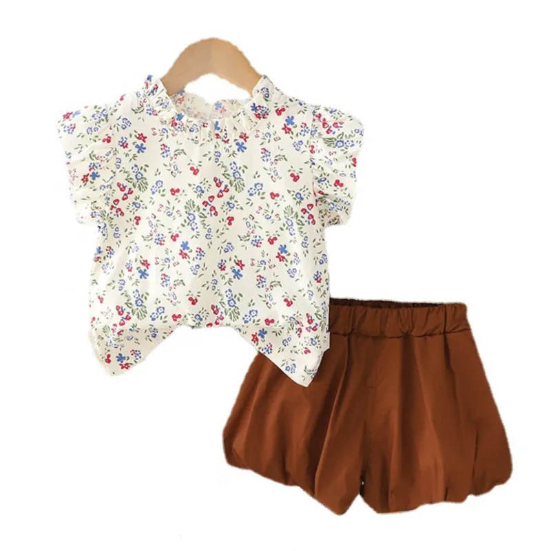 

New Summer Baby Girls Clothes Suit Children Cute Fashion T-Shirt Shorts 2Pcs/Sets Toddler Casual Costume Infant Kids Tracksuits