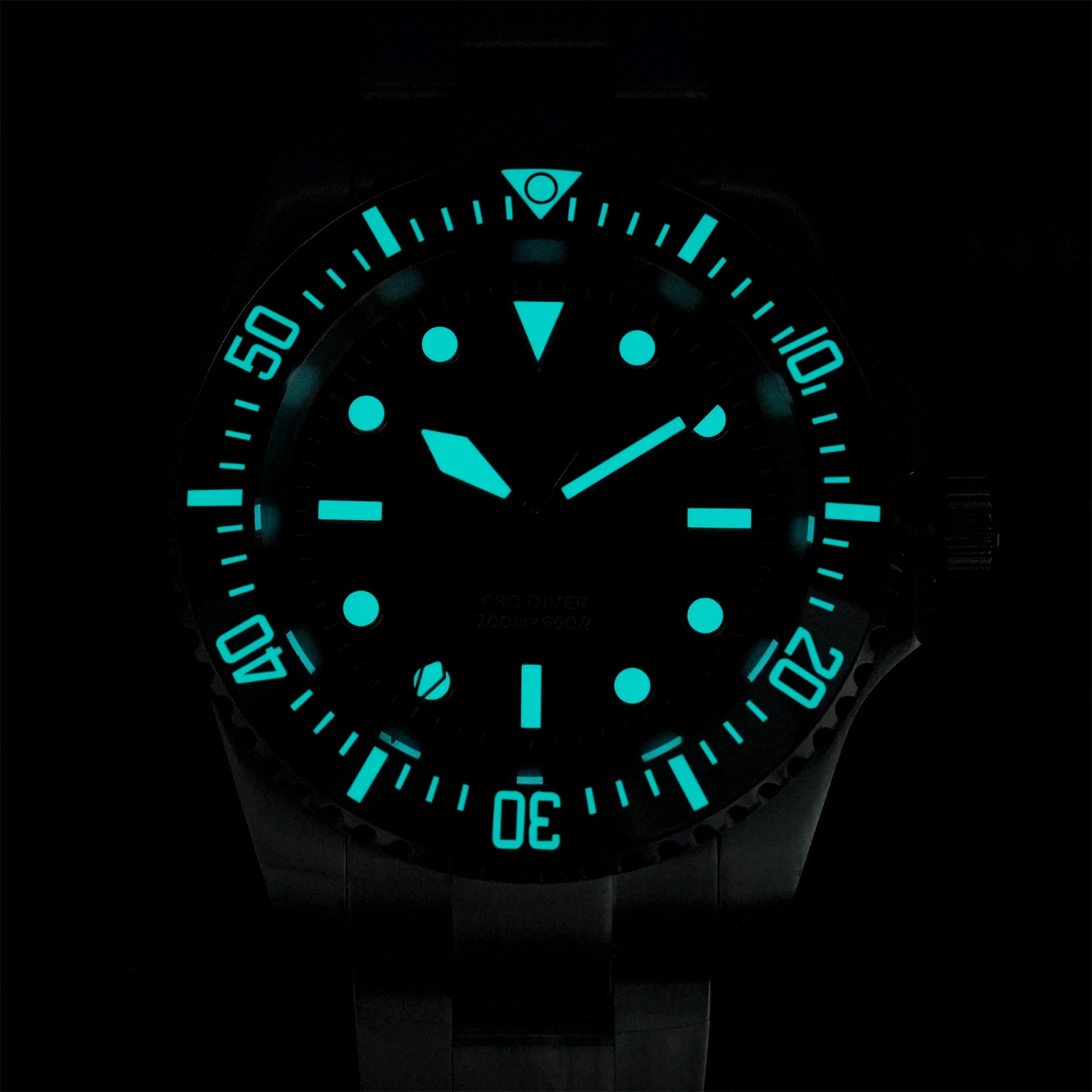 Watchdives WD1680Q V2 Orologio Nero VH31 Sweep Quartz con Lunetta in Ceramica, Vetro Zaffiro AR, Luminoso BGW9, Impermeabile 200M, Orologio da Polso da Uomo in Acciaio - immagine 6