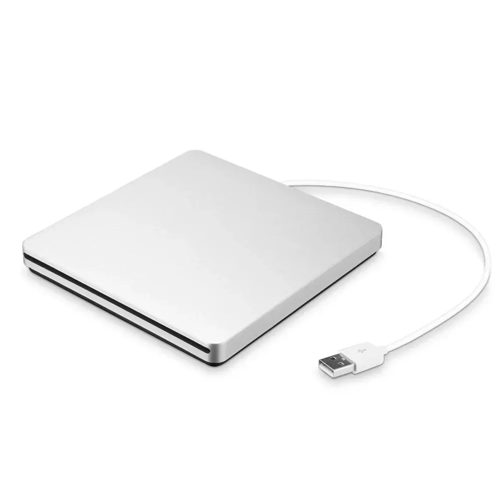 DVD Drives USB Optical External DVD RW Burner Writer Recorder Slot Load CD ROM Player For Apple Macbook Pro Laptop PC cd dvd drive