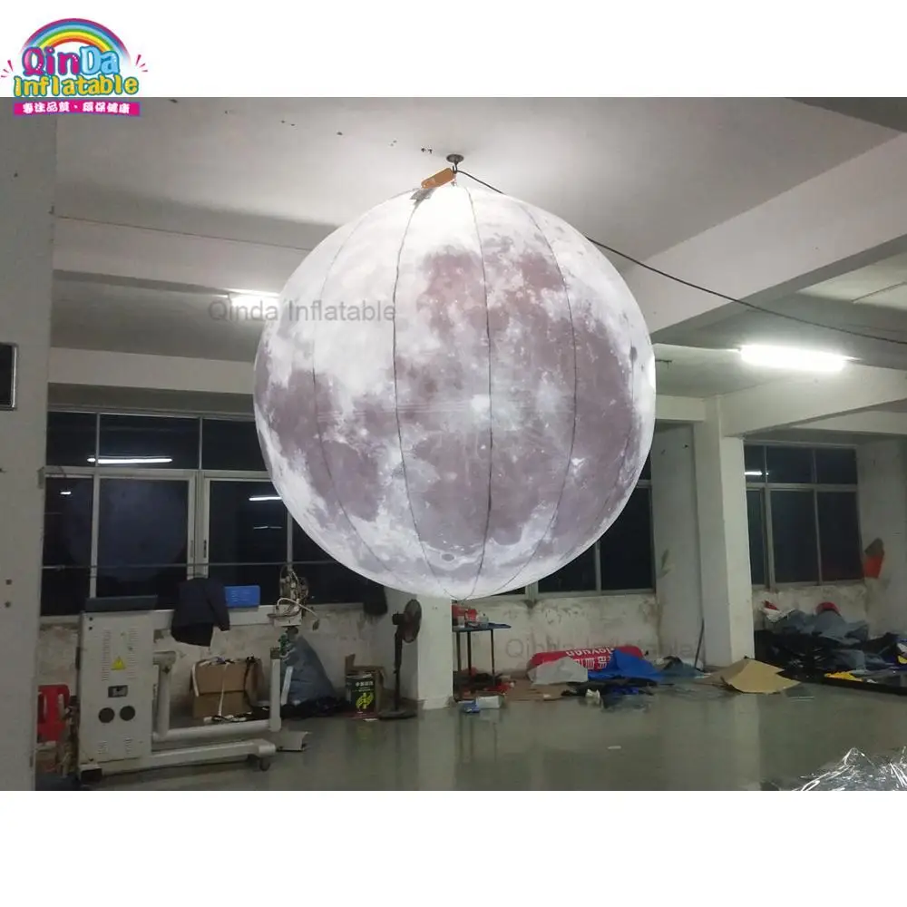 LED 팽창식 달 풍선, 거대한 팽창식 지구 글로브, 판매용, 2021 신제품