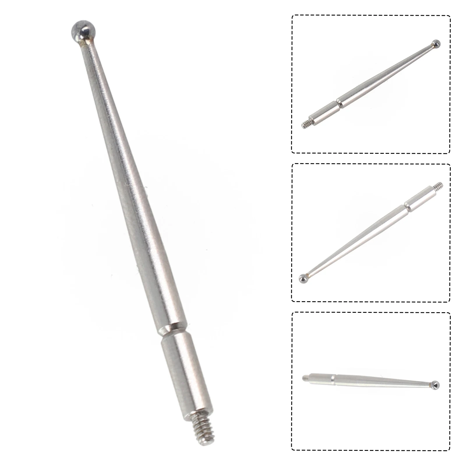 Contact Points For Dial Test Indicator 2mm Carbide Ball M1 6 Thread Shank 36 8mm Length For Enhanced Measurement Accuracy