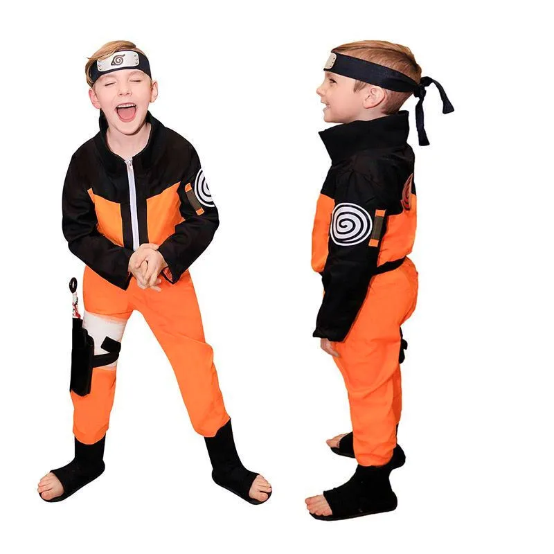 Klasyczne Naruto Cosplay Anime kostiumy Ninja strój dla dzieci