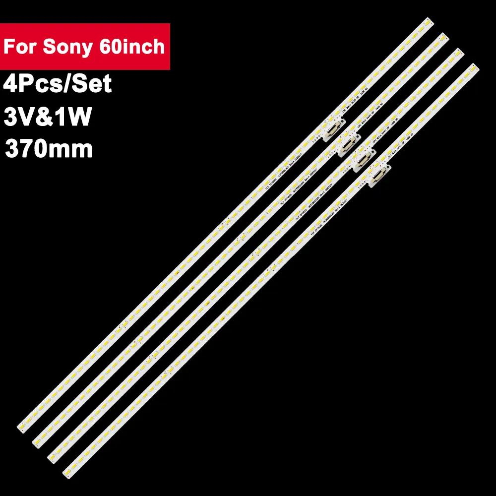 

4 pcs 370 mm 64 lamps led backlight bar for Sony 60inch YLT SYV6031 00.P2B01GA01 KDL-60W850B KDL-60W855B KDL-60W840B KDL-60W858B