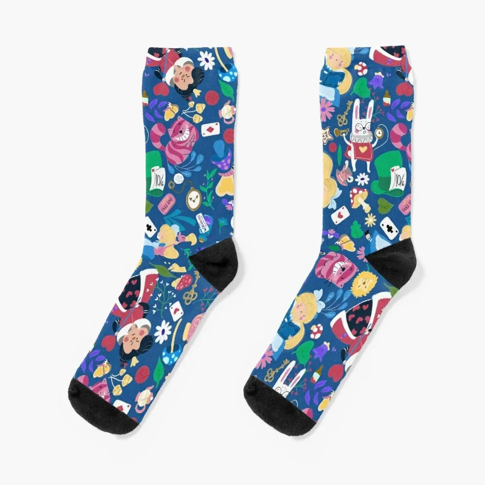 

Alice World Socks cartoon with print shoes Women's Socks Men's