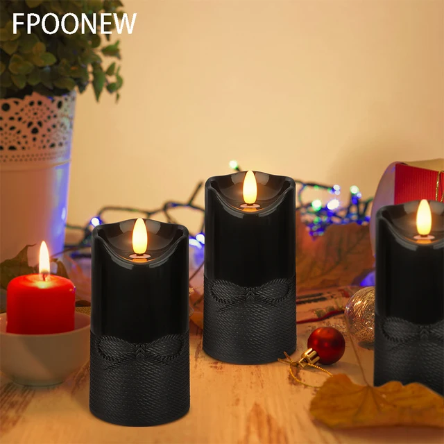 Candele LED A Fiamma Dinamica Con Telecomando - Set Da 3 Con Effetto Fiamma Realistico - Foto 10
