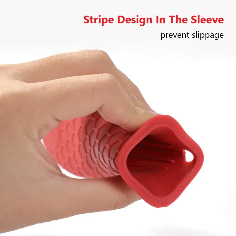 Silicone Handle Cover Honeycomb Hot Handle Holder Potholder For Cast Iron Skillets Pans Grip Sleeve Cover Pots Pans Part pot handle cover pot handle holder