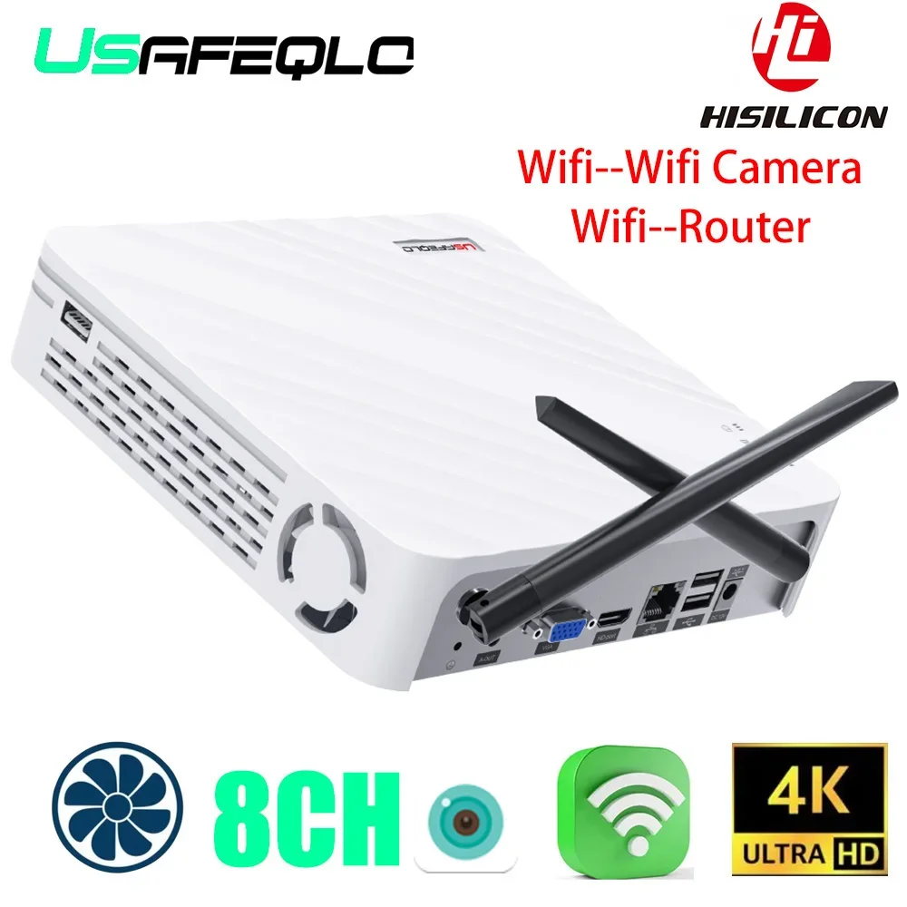Mini Wifi Nvr Per Icsee Wifi Camera Support Wifi To Router Smart Motion Detection Per 8Ch 5Mp 3Mp Ip Camera Face Detection