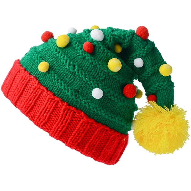 

Christmas Santa Hat Unisex Comfortable Creatively Red&Green Color Adult & Kids Christmas Hat for Xmas Holiday Party