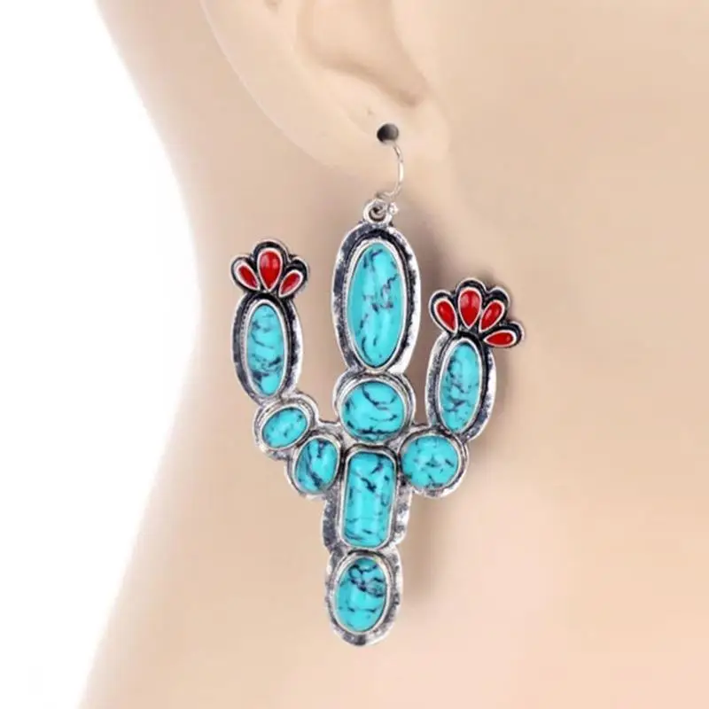 Oxidized Turquoise Concho Stud Earrings - Wholesale Silver Jewelry - Silver  Stars Collection