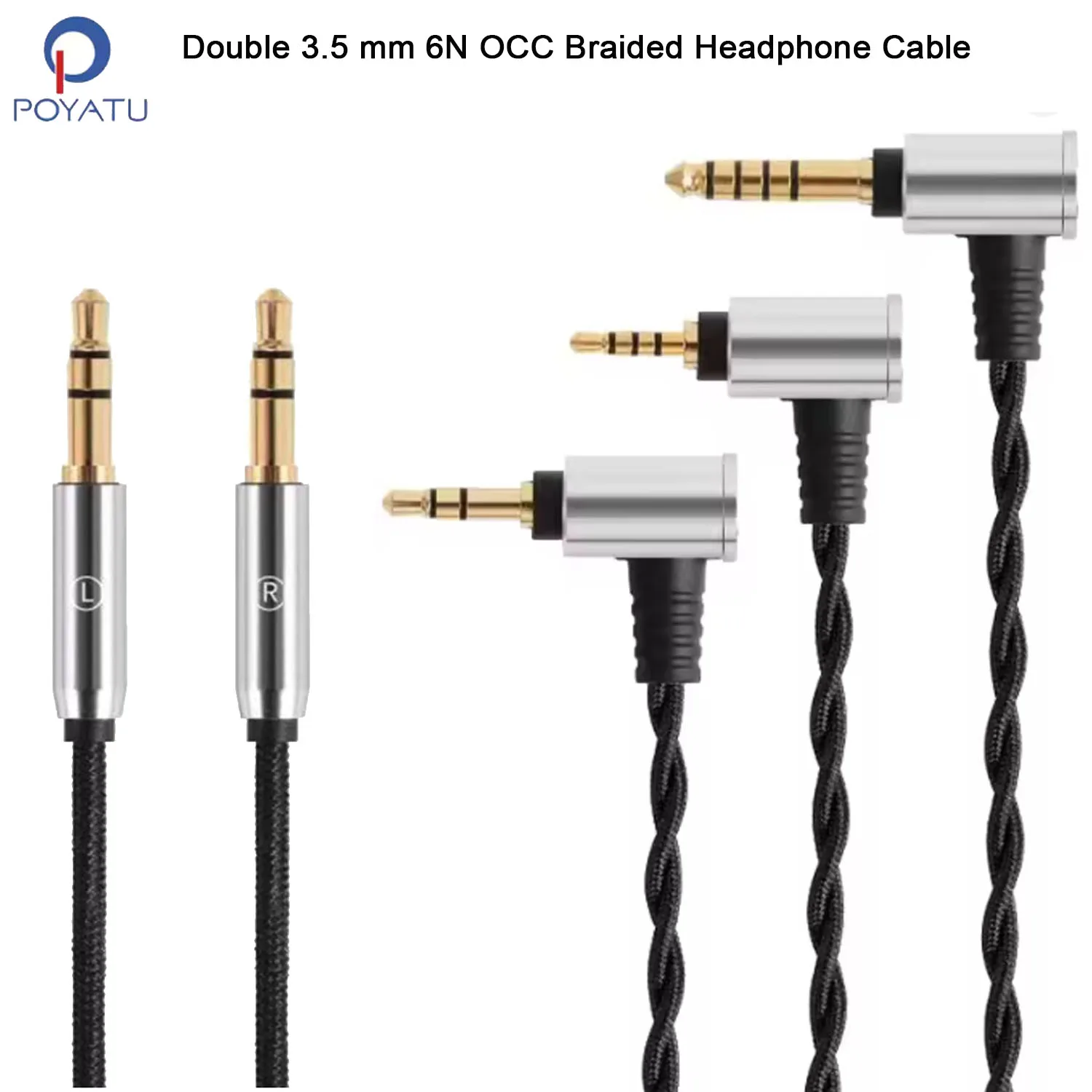 4.4mm 2.5mm BALANCED Headphone Cable for Hifiman Sundara Arya Ananda HE4XX HE560 HE400SE HE-350 Replacement Audio Cable Cord