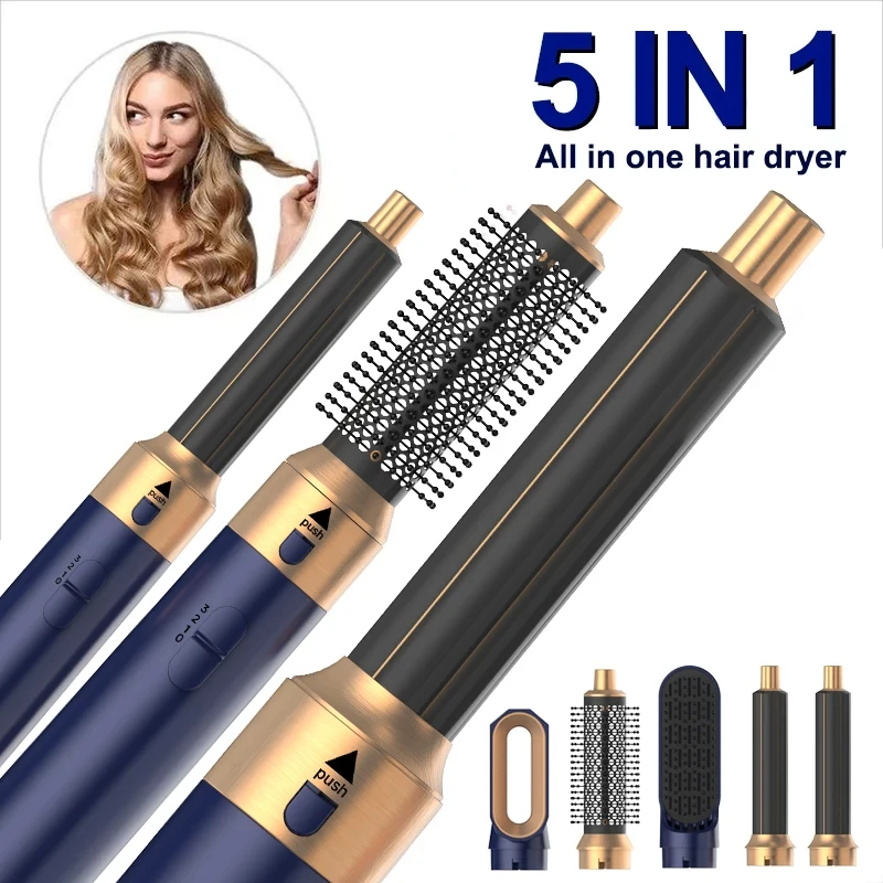 5 in 1 Hair Dryer Hot Comb Set Professional Curling Iron Hair Straightener Styling Tool Dryer For Dyson Airwrap Household hair dryer hair styler hair styling set
