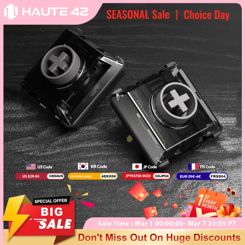 Haute42 Kailh Low Profile Shadow Hunting Switch For Hitbox