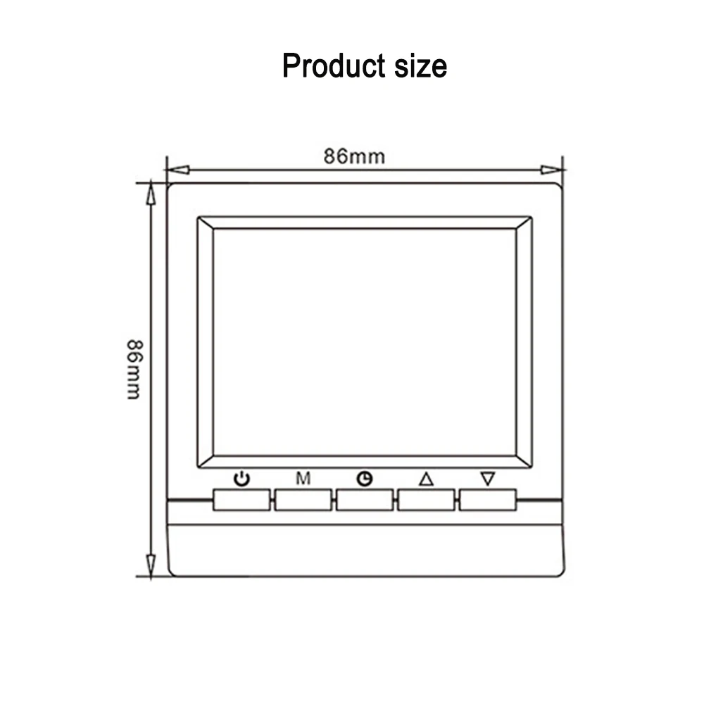 Smart Thermostat Backlight AA Battery Programmable Controller With Child Lock Home Gas Boiler Heating Temperature Controller