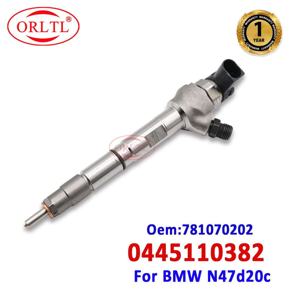

NEW 0445110382 Diesel Fuel Injector 0 445 110 382 For BMW N47d20c 781070202 ORLTL