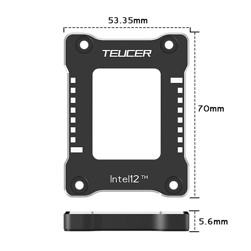 TEUCER 알루미늄 합금 프레임 CPU 굽힘 교정 고정 버클 LGA1700 Intel12th 13th LGA1700 버클용 백플레인 브래킷