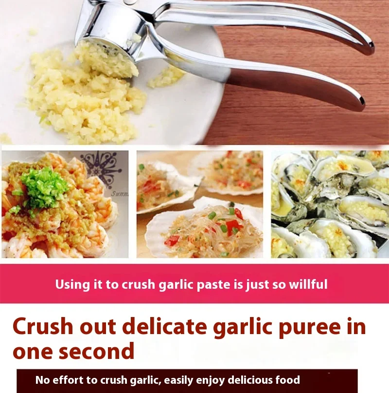 Garlic Press Crusher Mincer Kitchen Alloy Garlic Smasher Squeezer Manual Press Grinding Tool Kitchen Accessories Tools
