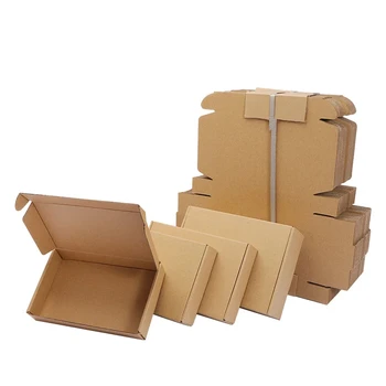 10pcs Multi Size Cute Square Kraft Packaging Box Wedding Party Favor Supplies Handmade Soap Chocolate Candy Gift Box 1