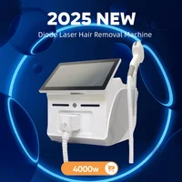 4000w 4 Waves Portable Soprano Diode Ice Titanium Laser Body Face Hair Removal Machine 808nm Alexandrite Device Permanent 2025 1