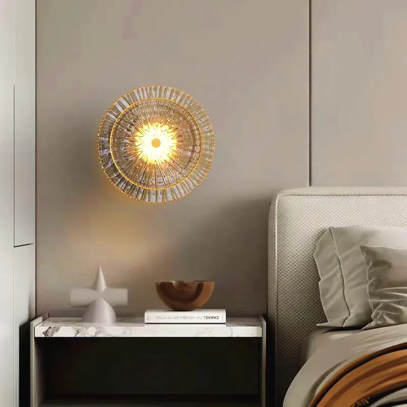

Nordic light luxury modern minimalist living room background wall lamp staircase corridor hotel bedroom bedside lamp