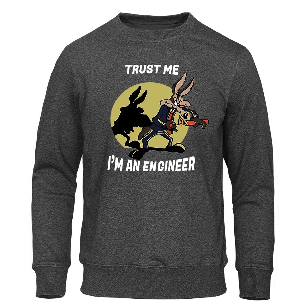 

Trust Me Im An Engineer Funny Streetwear Men Loose Oversize Pullover Clothing Soft Fashion Casual Sportswear Oversize Hoodies