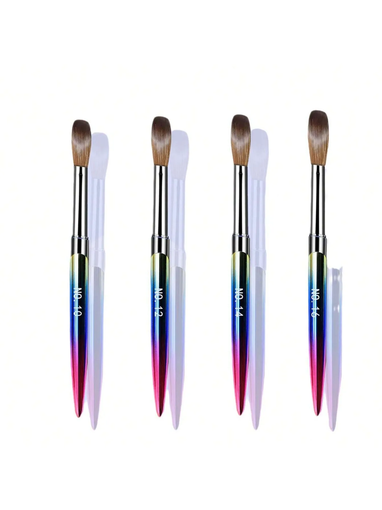 Nail Brushes 4Pcs Acrylic Nail Brush Set Women Home Solon Diy