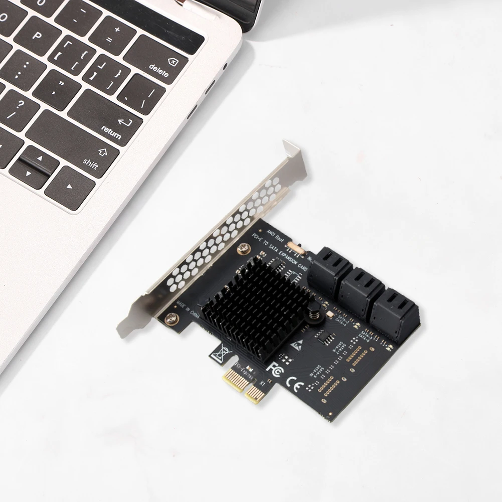 PCIE SATA Adapter 12 Port PCI Express X1 to SATA 3.0 Expansion Card