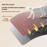 Cat Litter Mat 2-Layer Design Premium Sand Trapping Technology Waterproof Base Non-Slip Pet Floor Protector for Indoor Kittens 3