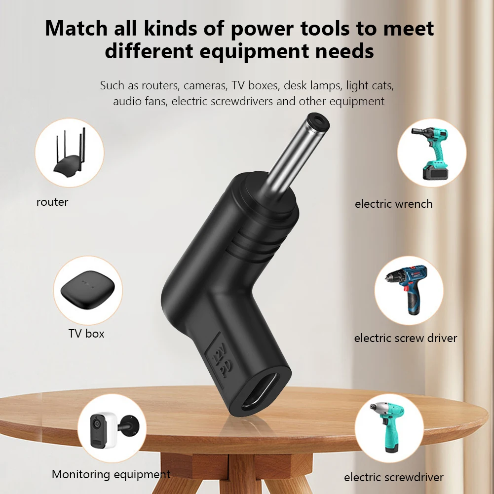 12V Type C To DC Jack Plug Charging Adapter Multifunctional USB Type C Female To DC Male Power Adapter Connector for Power Tools