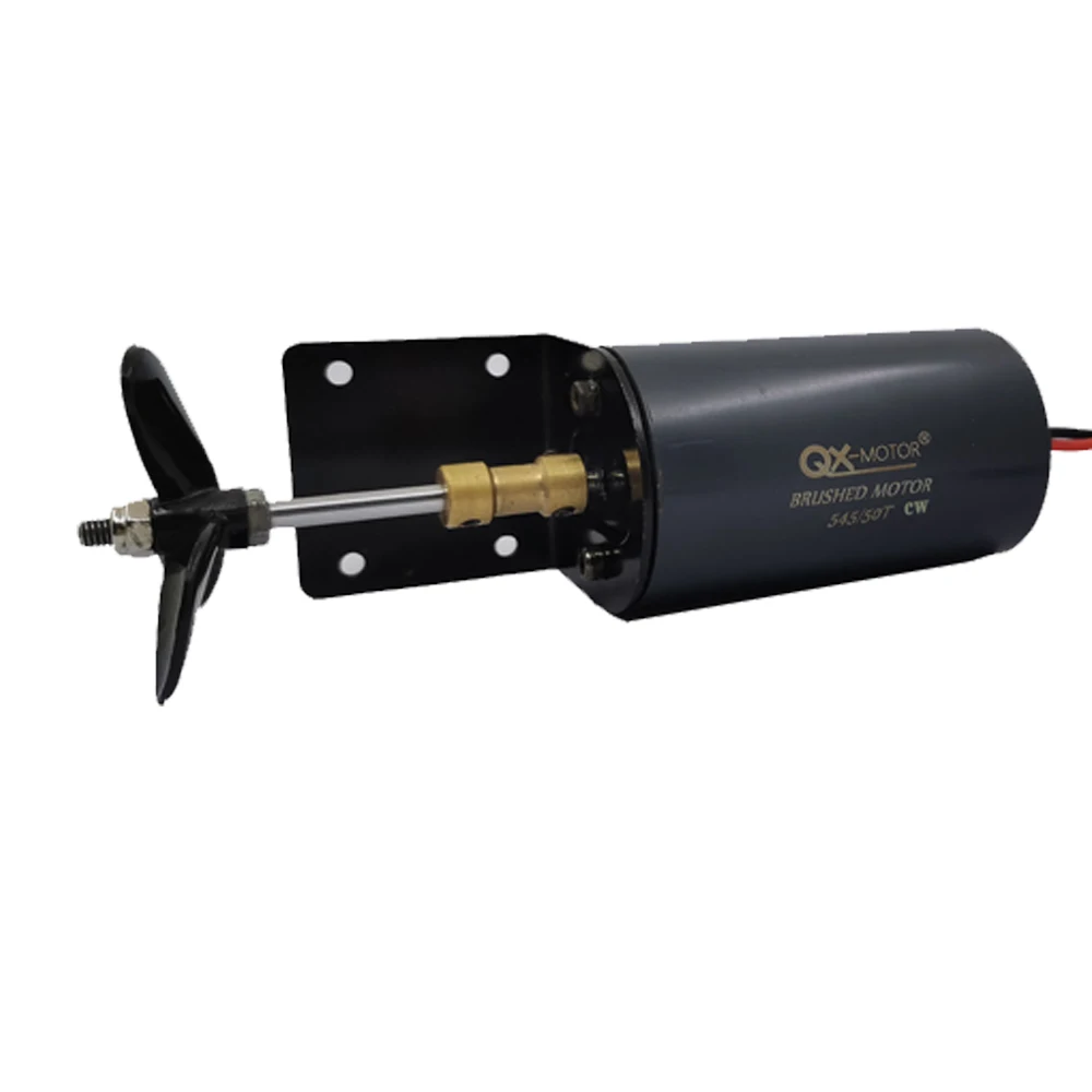 QX_motor underwater propeller 12V 16V brush motor 545 / 50T for unmanned  /  nesting  trawler/remote control /duck boat 3