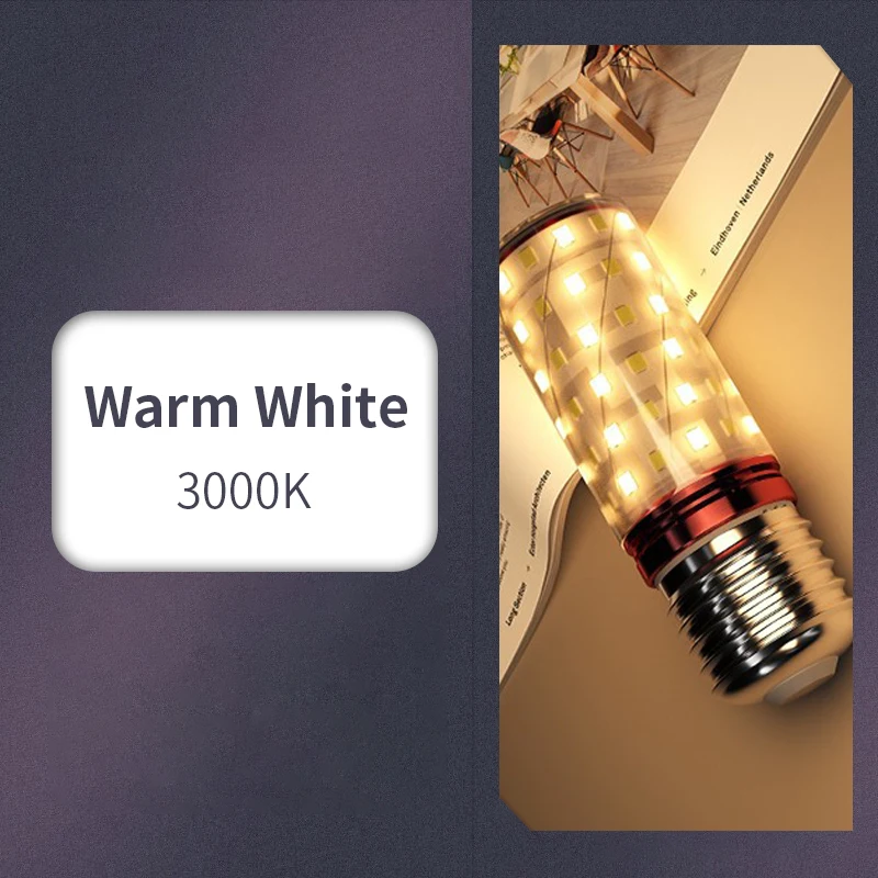 thumbnail image 1 of Lámpara LED tipo maíz, 6 unidades, 3 W, 6 W, 9 W, 12 W, 15 W, 220 V, luz potente, 3000 K, 4000 K, 6000 K, portalámparas E27, E14, iluminación de emergencia para el hogar, 1 of 5