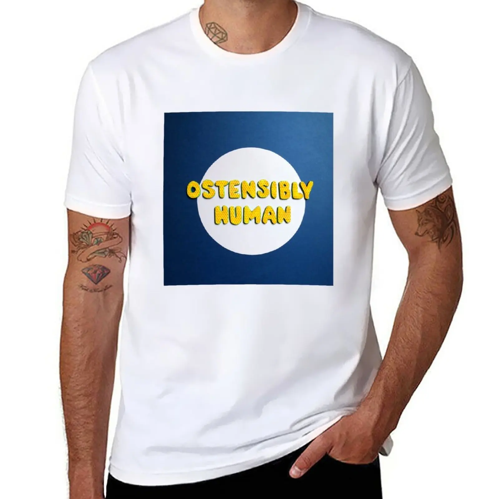

Ostensibly Human T-Shirt aesthetic clothes korean fashion vintage clothes heavy weight t shirts for men