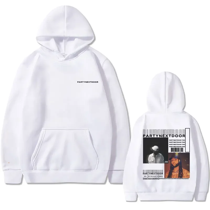 Rapper Partynextdoor Partynextdoor Double sided Printed Hoodie Men's Casual Street Wear Men's Hip Hop Retro Sweatshirt WK 2