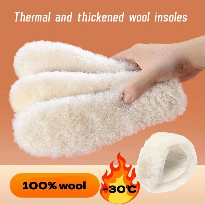 

Imitation Rabbit Fur Soft Thicken Insoles Winter Warm Plush Shoes Pads Men Women Sweat-Absorbant Shoes Insoles Shoe Accessories