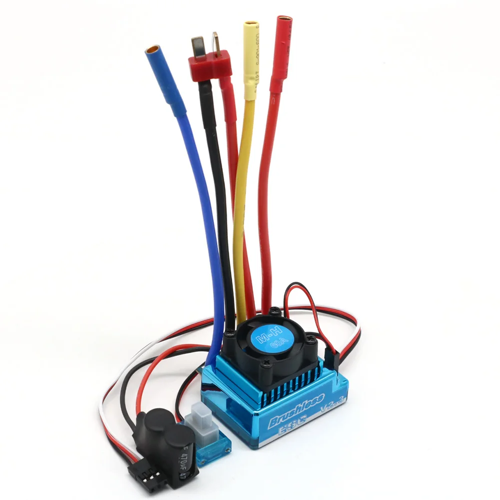 Contrôleur ESC 45A/60A/80A/120A pour RC Voiture Bateau