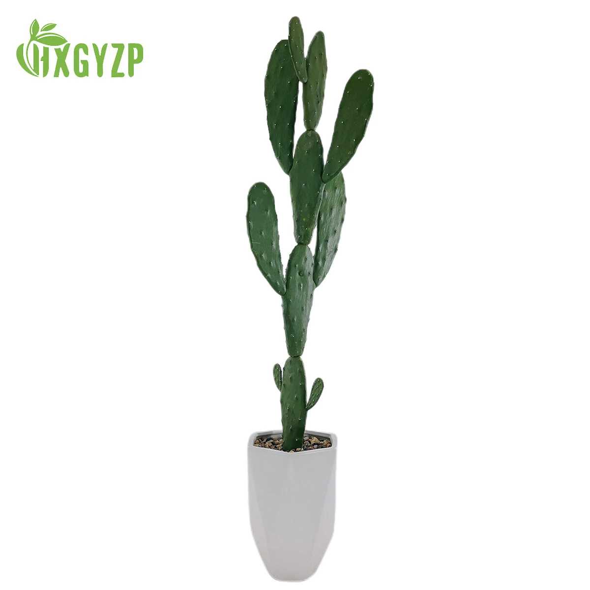 Plantes artificielles de Cactus de grande taille 95cm, succulentes avec  pierre et Pot de fleur en céramique, fausse plante en Pot de décoration  pour la maison, le jardin et le bureau