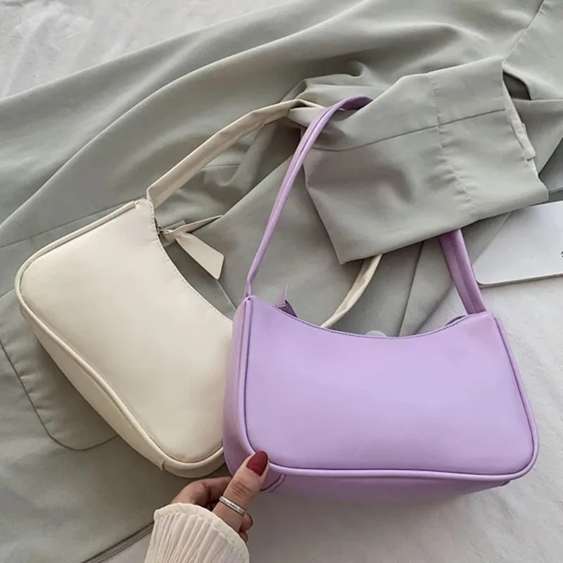 Fashion Simple Totes for Women New Trendy Vintage Handbag Female Small Subaxillary Bags Casual Mini Shoulder Bag Wallet